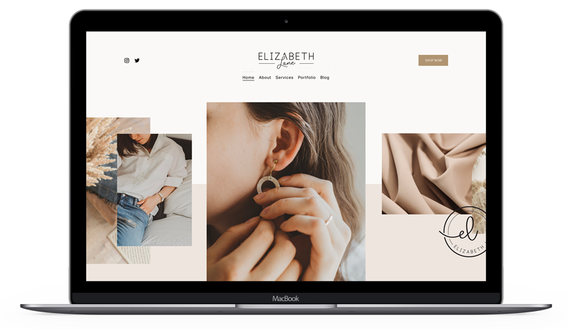 Logo & Website Design - Elizabeth Lane